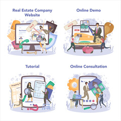 Qualified real estate agent or realtor online service or platform