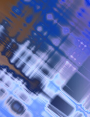 Abstract background. Grungy wallpaper. Geometrical elements on aged grunge texture. Graphic illustration with different color patterns.