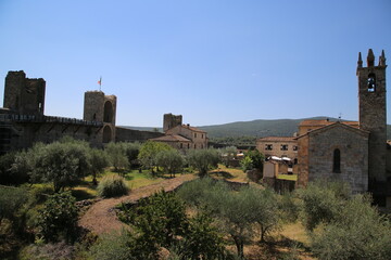 The fortress of Monteriggioni, Italy