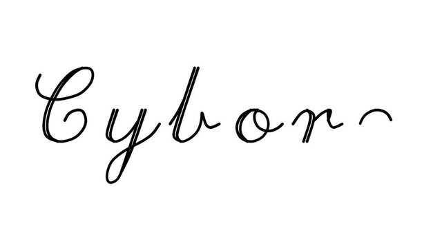 Cyborg Decorative Handwriting Animation in Six Cursive and Gothic Fonts