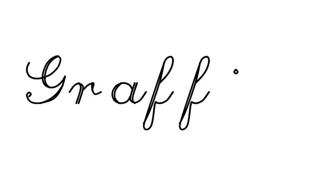 Graffiti Decorative Handwriting Animation in Six Cursive and Gothic Fonts