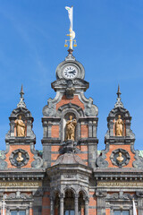 Fototapeta na wymiar Facade of historic Town Hall, Stortorget, Great Square, Malmo, Sweden