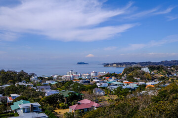 Fototapeta na wymiar 神奈川県逗子披露山公園からの眺め