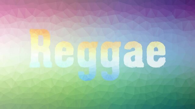 Reggae dissolving interesting tessellating looping animated polygons