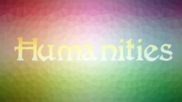 Humanities Appearing Strange Tessellation Looping Moving Triangles
