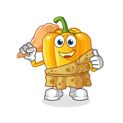 paprika ancient cartoon. cartoon mascot vector