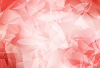 Obraz premium Light Red vector gradient triangles texture.