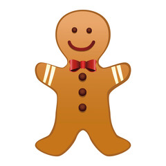 happy merry christmas gingerman cookie