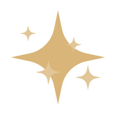 happy merry christmas golden stars decorative icons