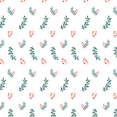 Christmas mistletoe background 