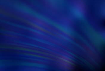 Dark BLUE vector colorful blur background.