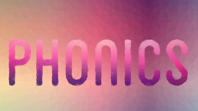Phonics Dissolving Techno Tessellated Looping Pulsing Triangles