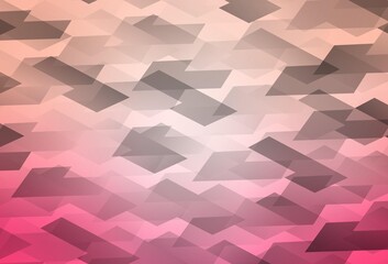 Obraz premium Light Pink vector pattern in square style.