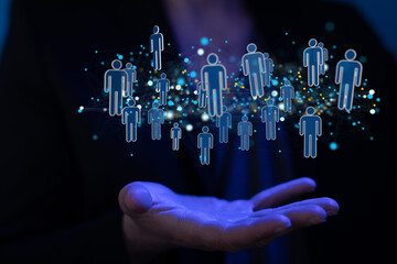 conference team work connection digital concept