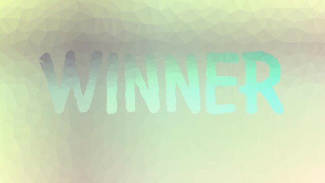 Winner fade weird tessellated looping moving polygons