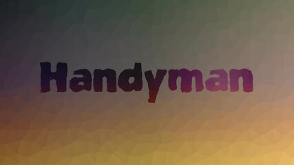 Handyman fade technological tessellating looping moving polygons