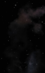 Fototapeta premium Star field in galaxy space with colorful nebula. Sci fi background of deep space. Ethereal wallpaper.