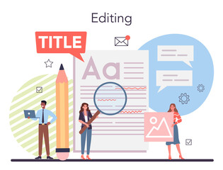 Press release concept. Mass media publishing, daily news