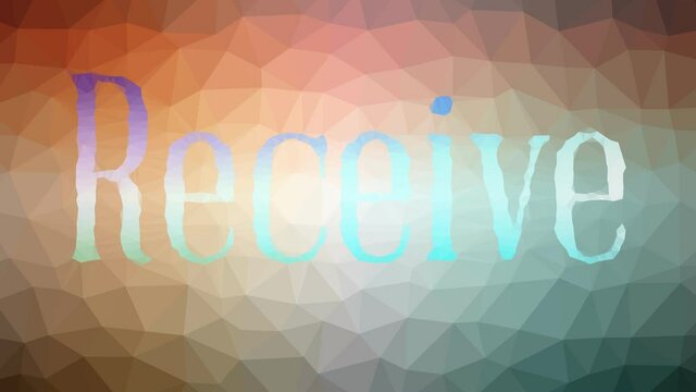 Receive Fade Interesting Tessellation Looping Animated Triangles