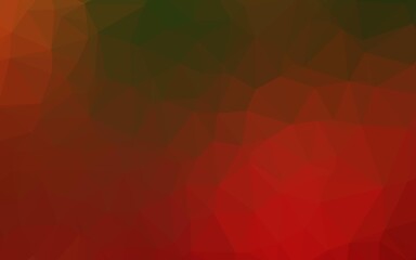 Light Green, Red vector polygon abstract backdrop.