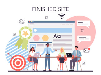 Website development. Support and development service. Web page