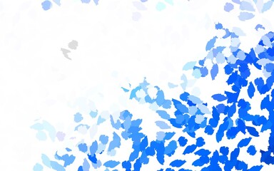 Light Pink vector backdrop with memphis shapes.