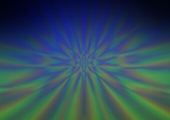 Fototapeta premium Dark Blue, Green vector blurred bright template.