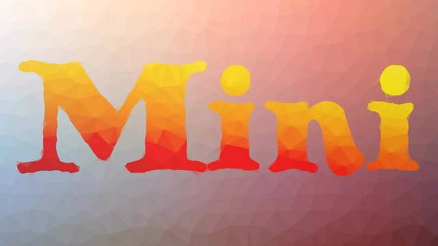 Mini fade interesting tessellating looping moving triangles