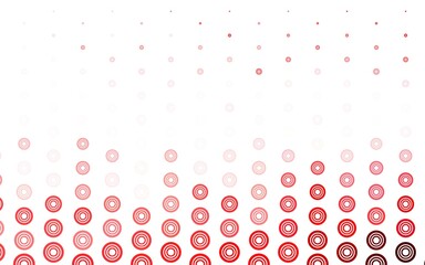 Light Pink, Red vector background with bubbles.