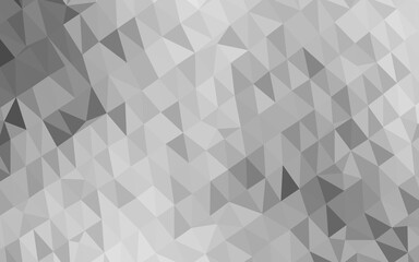Fototapeta premium Light Silver, Gray vector abstract polygonal texture.
