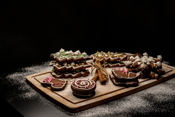 Christmas, New Year's holiday pastries
greeting card