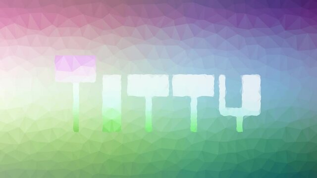 Titty Dissolving Strange Tessellated Looping Animated Polygons