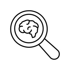 Searching the internet technology line icon