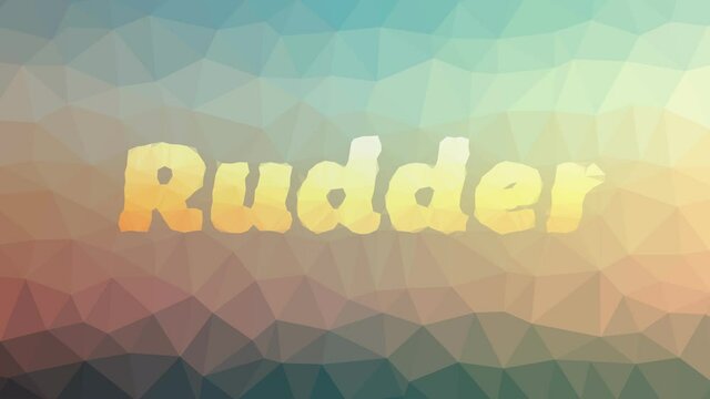 Rudder appearing weird tessellation looping animated polygons