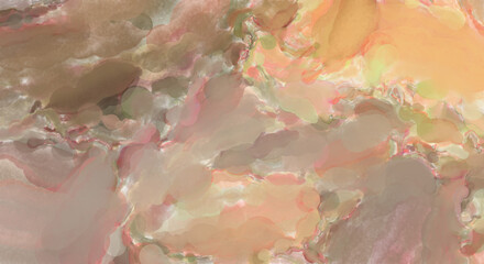 Fototapeta premium Soft watercolor wallpaper. Artistic painting with softly brushed colors. Pastel colors dabbed background. Painted abstract wall art.