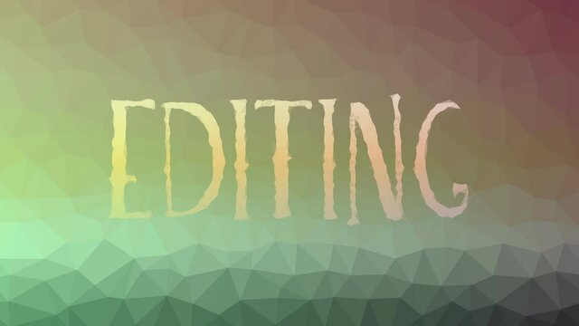 Editing fade techno tessellation looping pulsing triangles