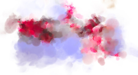 Crazy watercolor random pattern. Creative abstraction. Modern art painting. 2d illustration. Digital texture wallpaper. Artistic watercolored backdrop material.