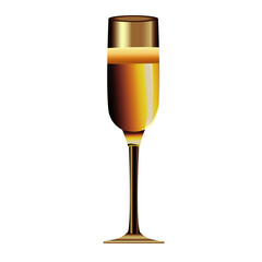 golden champagne cup celebration icon