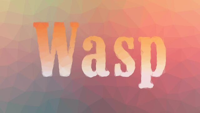 Wasp fade weird tessellated looping animated polygons
