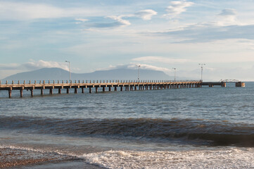 pier in the sea that for oil supply to Timor Leste