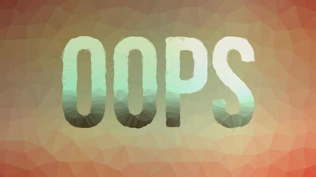 Oops fade modern tessellating looping moving triangles
