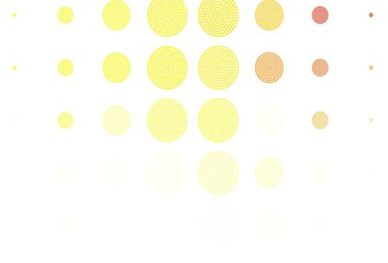 Light Green, Yellow vector background with bubbles.