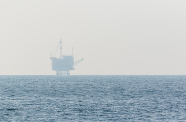 Oil platform, offshore platform, or (colloquially) oil rig, California, Usa, America
