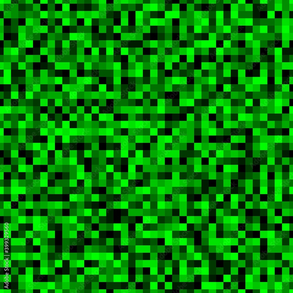 Canvas Prints green emerald halftones pixel clouds seamless pattern vector background texture