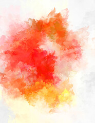 2D illustration of colorful brush strokes. Decorative texture painting. Vibrant paint pattern backdrop.