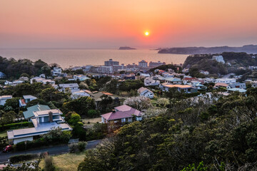 Obraz premium 披露山公園からの夜景