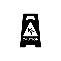 caution wet floor icon vector illustration design