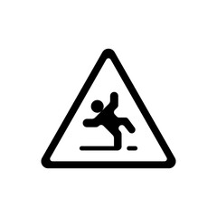 caution wet floor icon vector illustration design