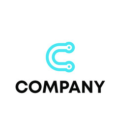 C magnet logo design