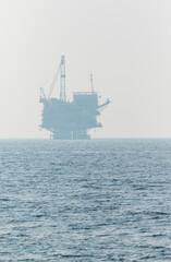 Oil platform, offshore platform, or (colloquially) oil rig, California, Usa, America